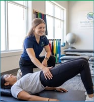  Athlete receiving personalized strength training at a sports performance facility in Shirley, MA