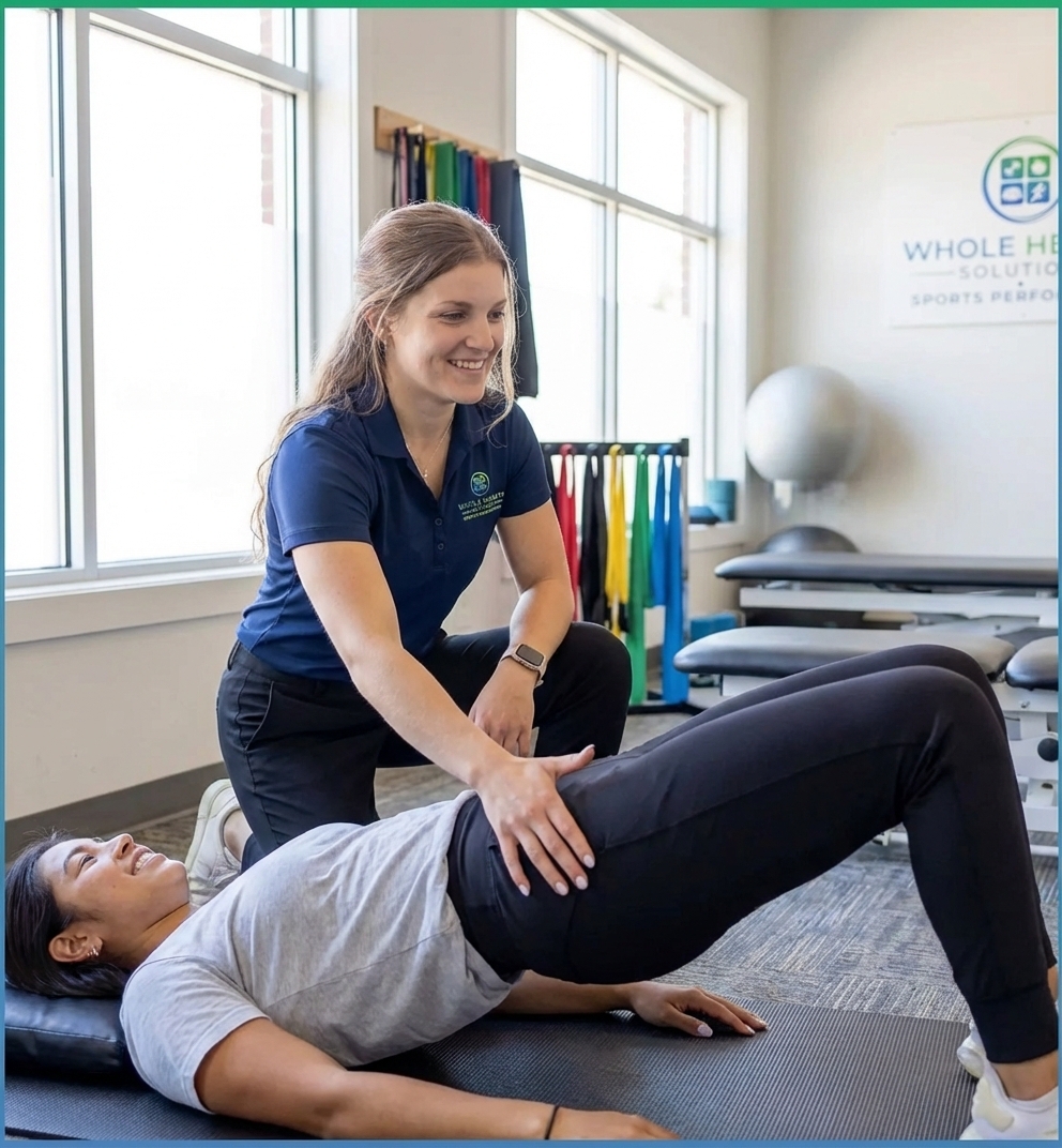  Athlete receiving personalized strength training at a sports performance facility in Shirley, MA